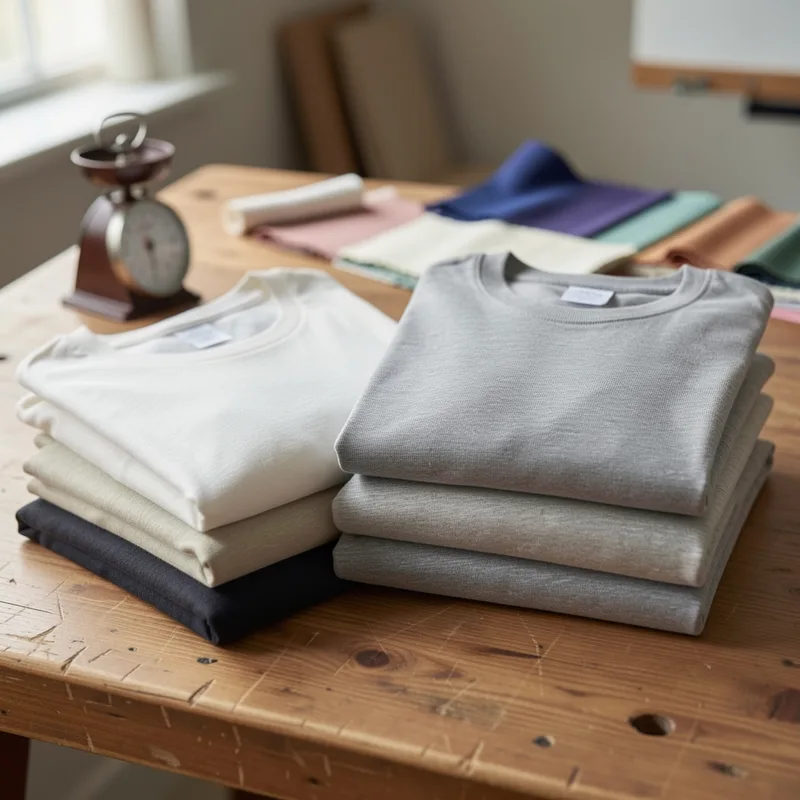 Quel grammage pour un t-shirt : bien lire le poids du tissu